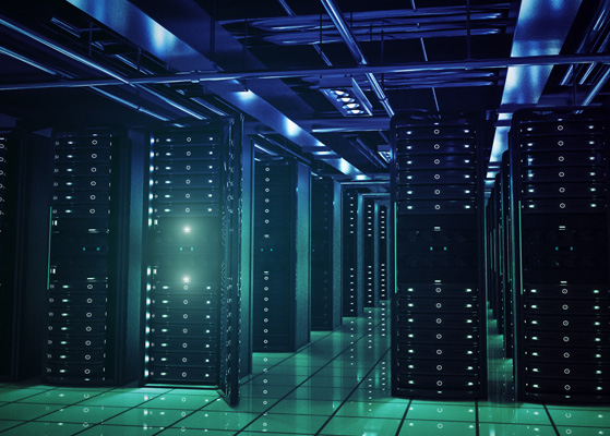 Stock image of data center 