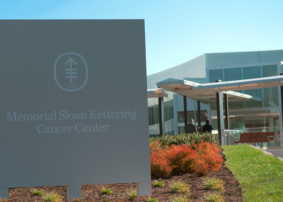Entrance of the Memorial Sloan Kettering Cancer Center in New Jersey