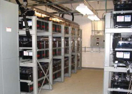 View inside of Credit Suisse's First Boston data center facility